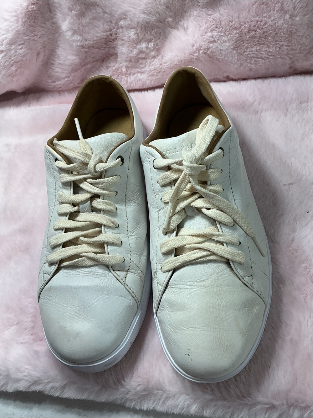 Cole Haan Women's Off-White Leather Sneakers B12